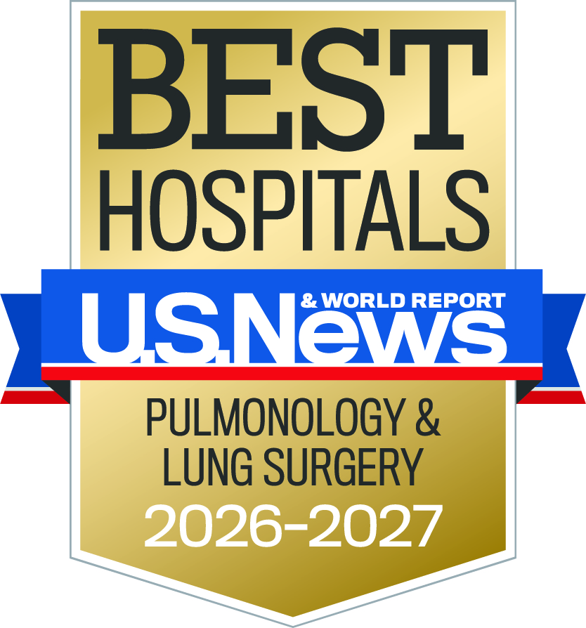 2026-2027 U.S. News & World Report Best Hospital for Pulmonary and Lung Surgery