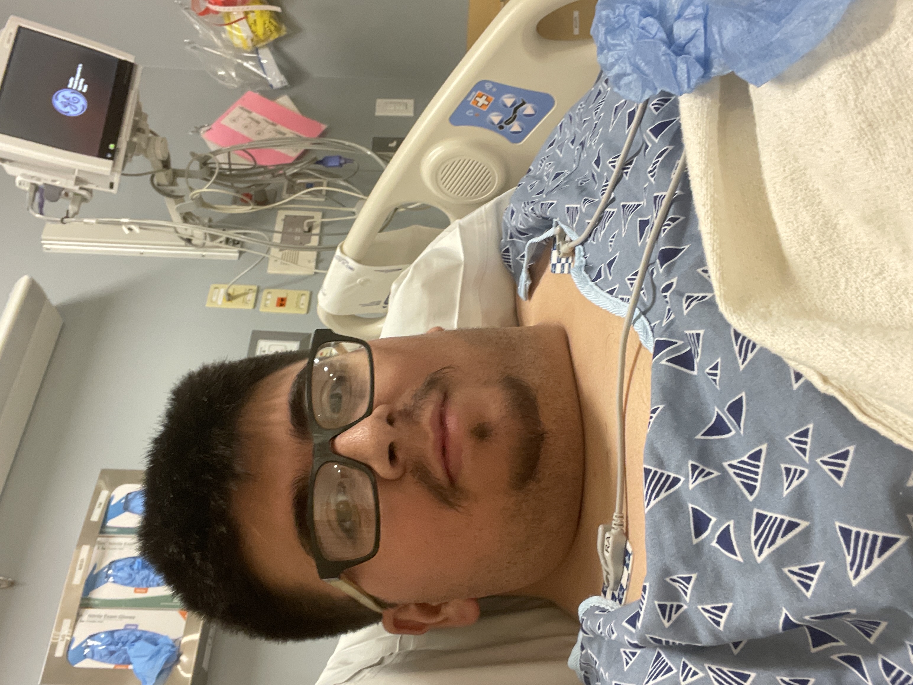 Dignity Health bariatric patient Samuel Martinez preparing for surgery