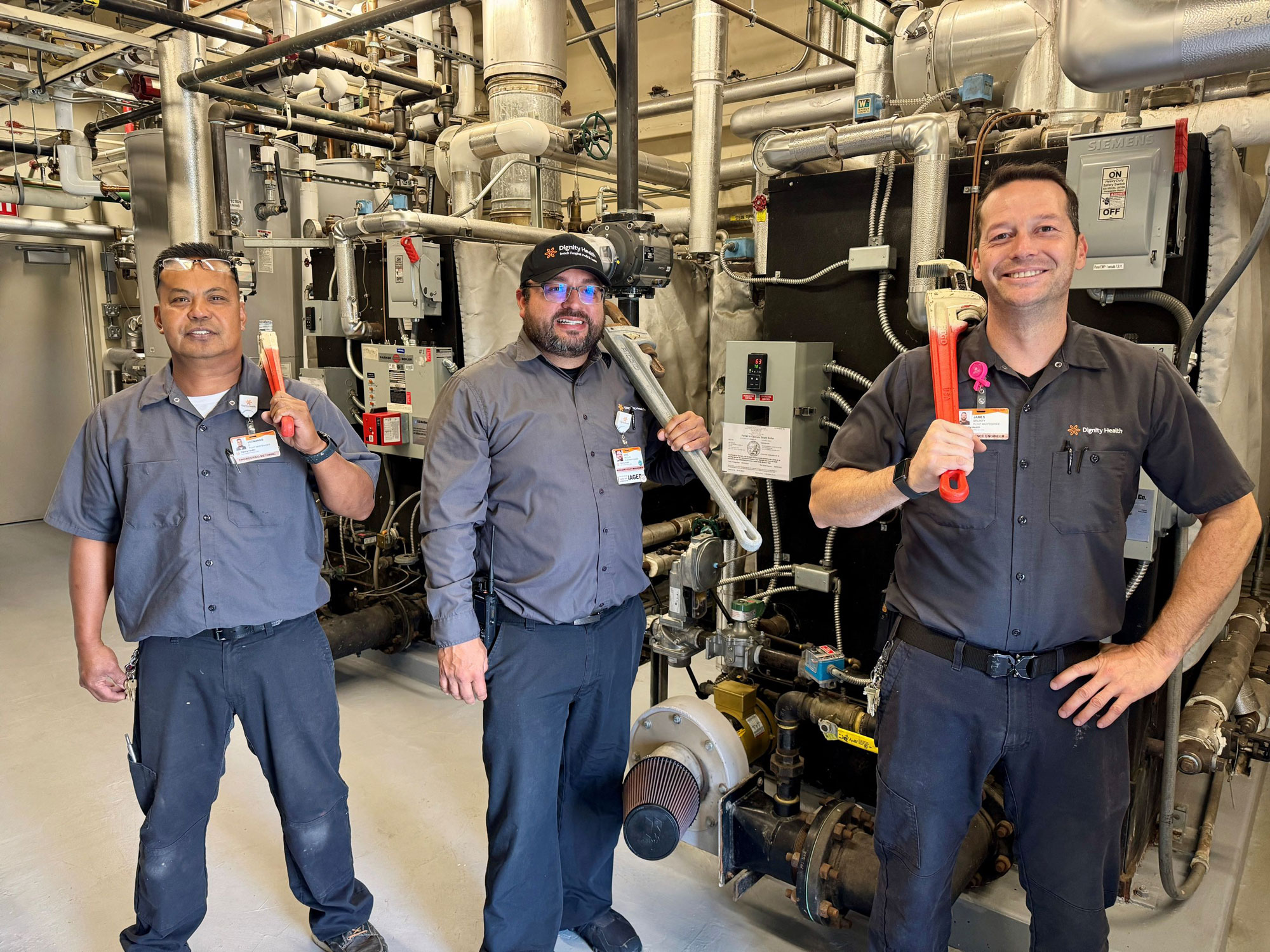 French Hospital Medical Center Honored for Environmental Leadership with National Practice Greenhealth Award Boiler Room at French Hospital Medical Center