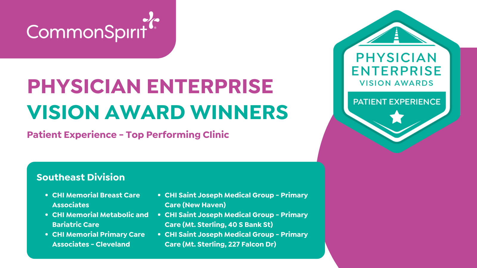 patient experience - top performing clinic 