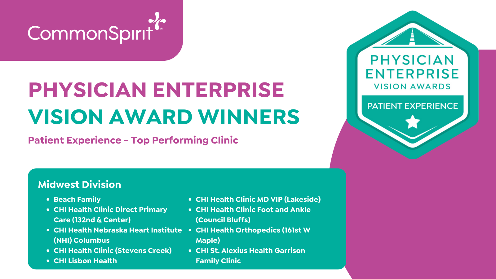 patient experience - top performing clinic