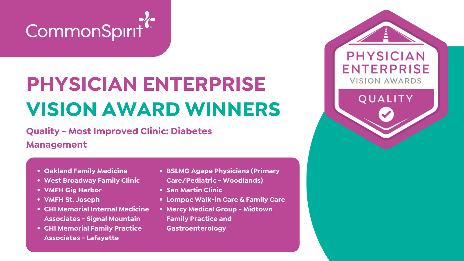 quality - most improved clinic diabetes management