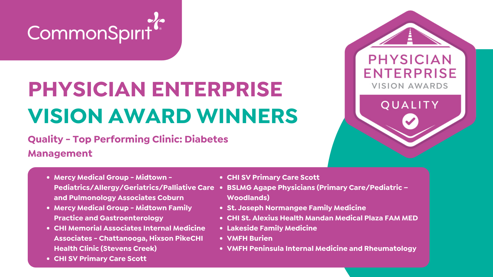 quality - top performing clinic diabetes management